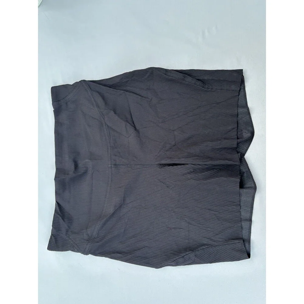 Lululemon Align Athletic Shorts Womens Black Logo Ribbed Stretch Size 10